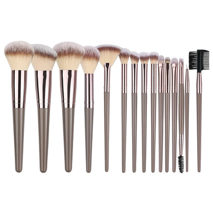 Champagne Golden Makeup Brush Set