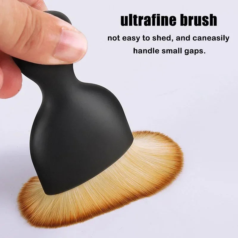 Car Interior Cleaning Brush with Casing Center Console Air Conditioning Outlet Detailing Brush Car Cleaning Tools Accessories