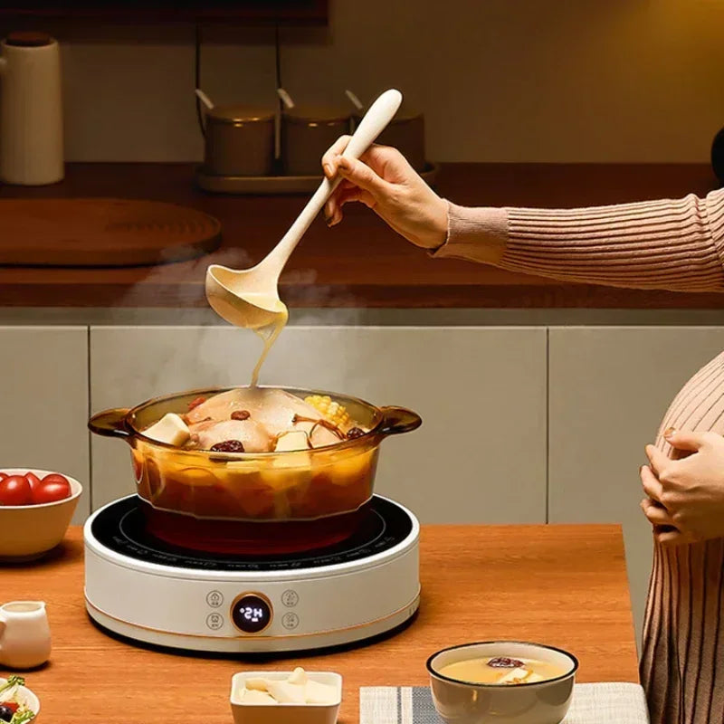 New Electric Ceramic Stove Home Mini Tea Cooker 2000W High Power Induction Cooktop Round Induction Cooker Kitchen Appliances 인덕션