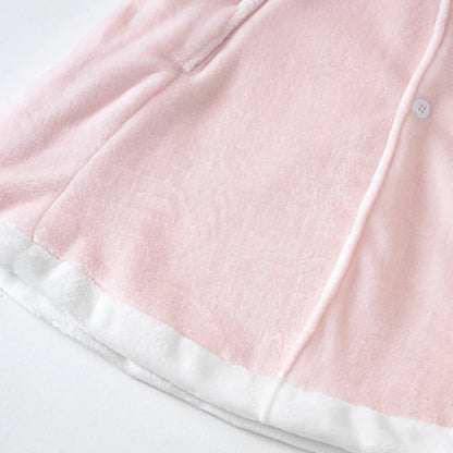 IYEAL  Winter Long Baby Girls Cloak Baby Windbreaker Outwear Thickening Wrap for Autumn and Winter Children Girls Coat