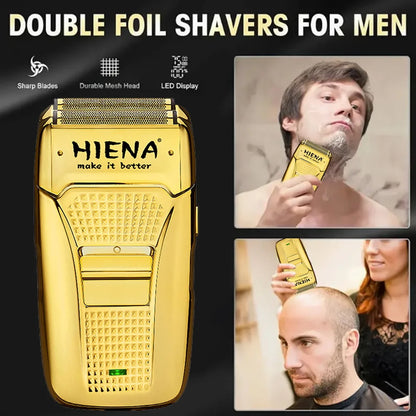 3pcs Professional Men's Hair Clipper USB Rechargeable Electric Beard Trimmer Hair Clipper Set