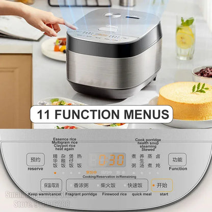 Midea 3L Electric Rice Cooker Multicooker Non-Stick Universal Cooking Machine Small Flat Cooker Appliances For Kitchen and Home