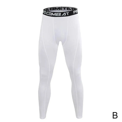 Men's Sports Tights Quick Drying Breathable Sweat-absorbent Elastic Sportswear Running Fitness Training Male Elastic Leggings