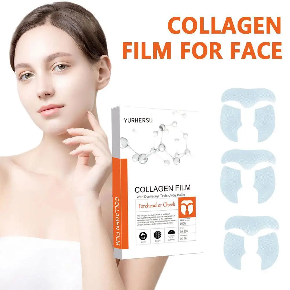 1set Highprime Collagen Film Water Soluble Moisturizing Paste Essence Patch Collagen Soluble Facial Mask Skin Care
