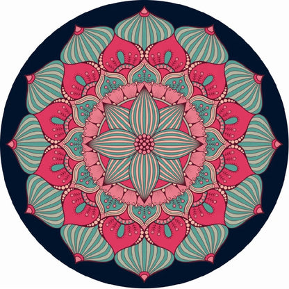 Custom Non-slip Round Meditation Suede Yoga Mat Large Round suede yoga round mat