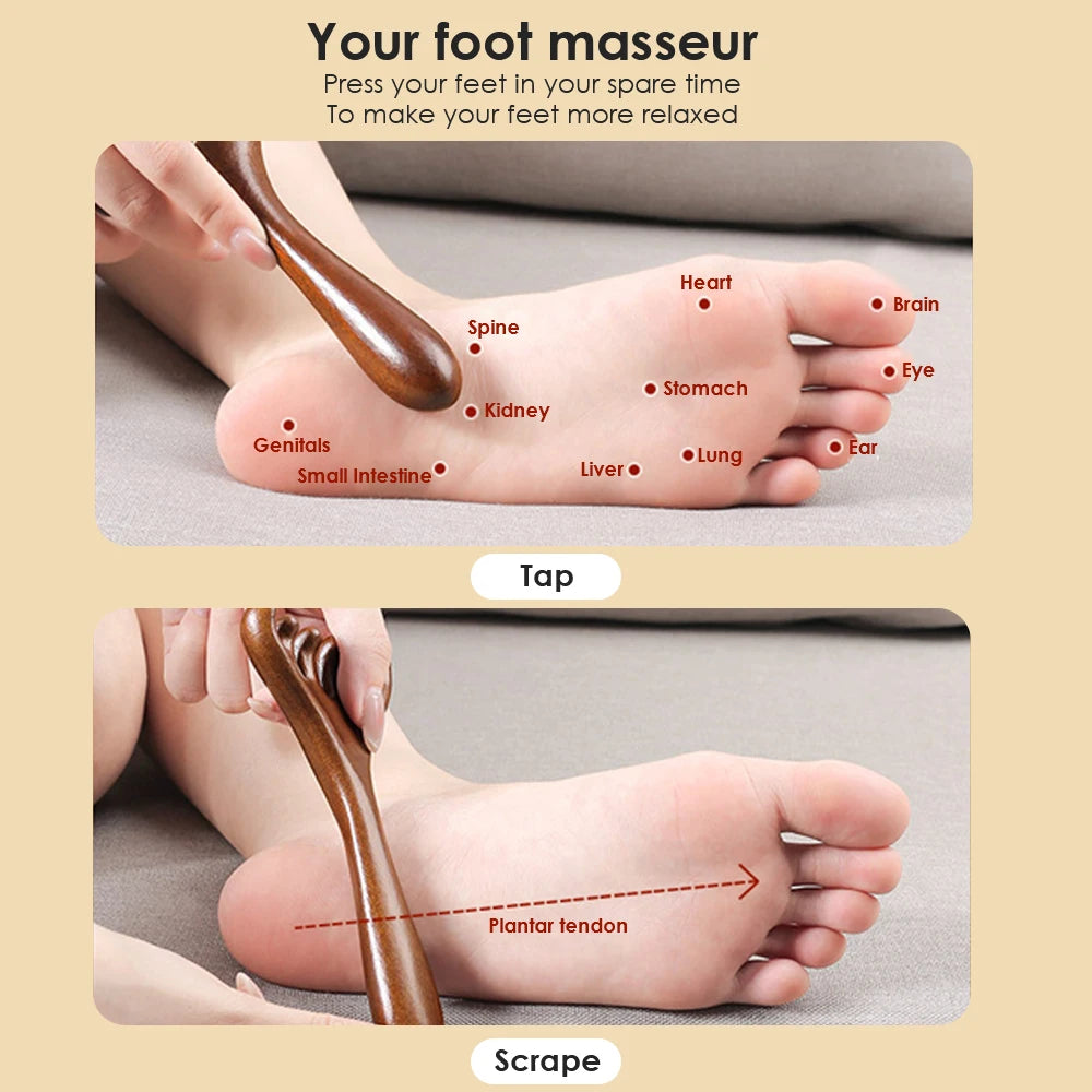 Six-Claw Massage Comb Deer Antler Scraping Whole Body Promote Blood Circulation Natural Sandalwood Nourish Improve Hair Health
