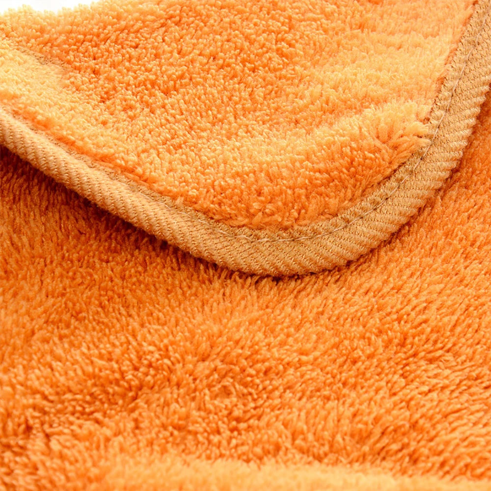 Coral Fleece Hand Towel Hanging Absorbent Towel Thickened Kitchen Towel Cleaning Cloth Dish Towel Non-Stick Oil Cleaning Cloths