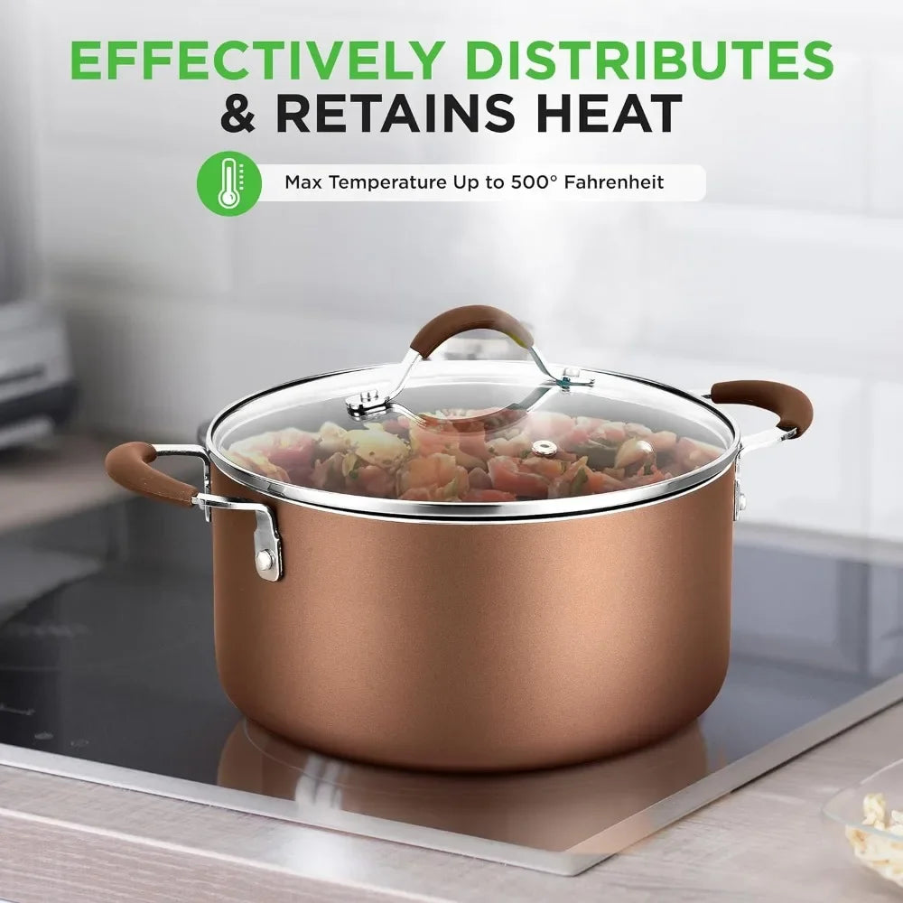Cooking Pots Sets Non Stick Frying Pans Oven Pot Non-stick Cookware For Kitchen Pots Offers Lids Utensil - Set Dining