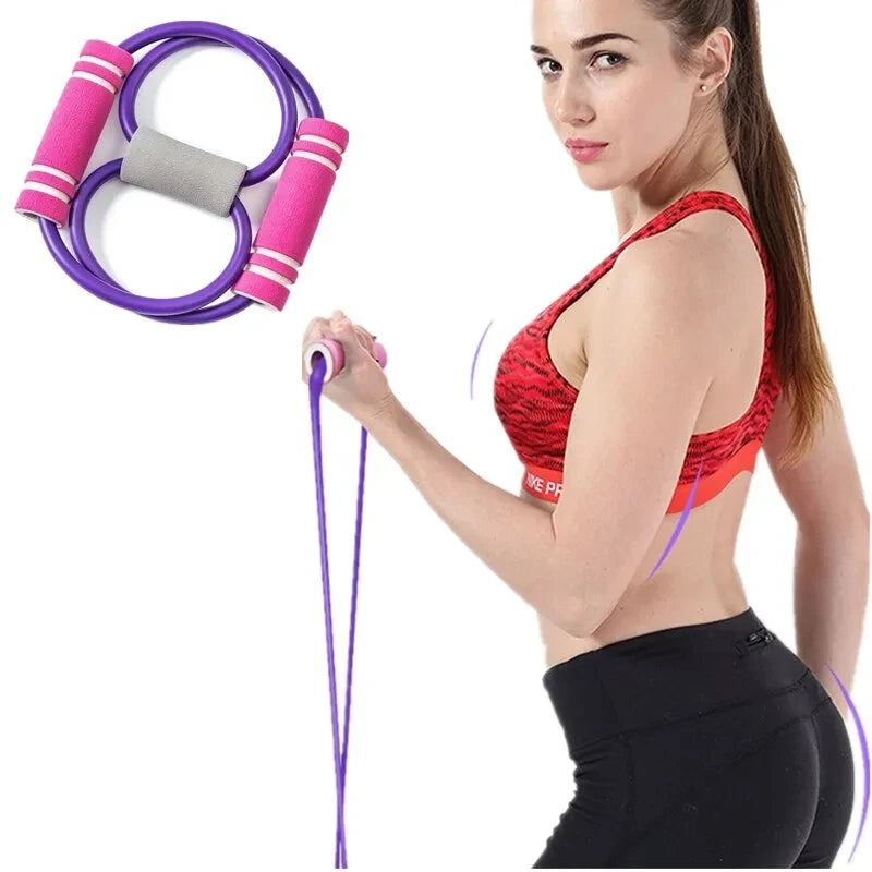 Resistance Bands Yoga Fitness Elastic Tube Rubber Belt Gym Equipment Workout Muscle Pull Rope Exercise Chest Expander
