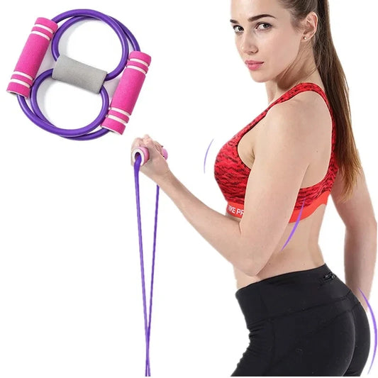 Resistance Bands Yoga Fitness Elastic Tube Rubber Belt Gym Equipment Workout Muscle Pull Rope Exercise Chest Expander