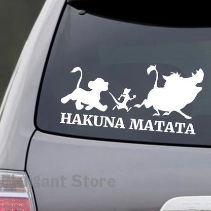 Hakuna Matata Stickers The Lion King Vinyl Mural Decals For Kids Room Cartoon Wall Decoration Car Laptop Decor