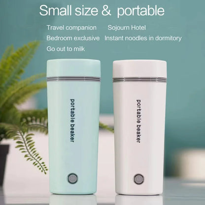 110V/220V  Electric hot water cup Small portable kettle travel heating smart insulation artifact mini boiling up fast