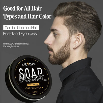 Hair Shampoo Soap Bar Cover Gray Hair Polygonum Multiflorum Dye Canas Hair Dye Shampoo Black Soap White Hair To Black Soap Cover