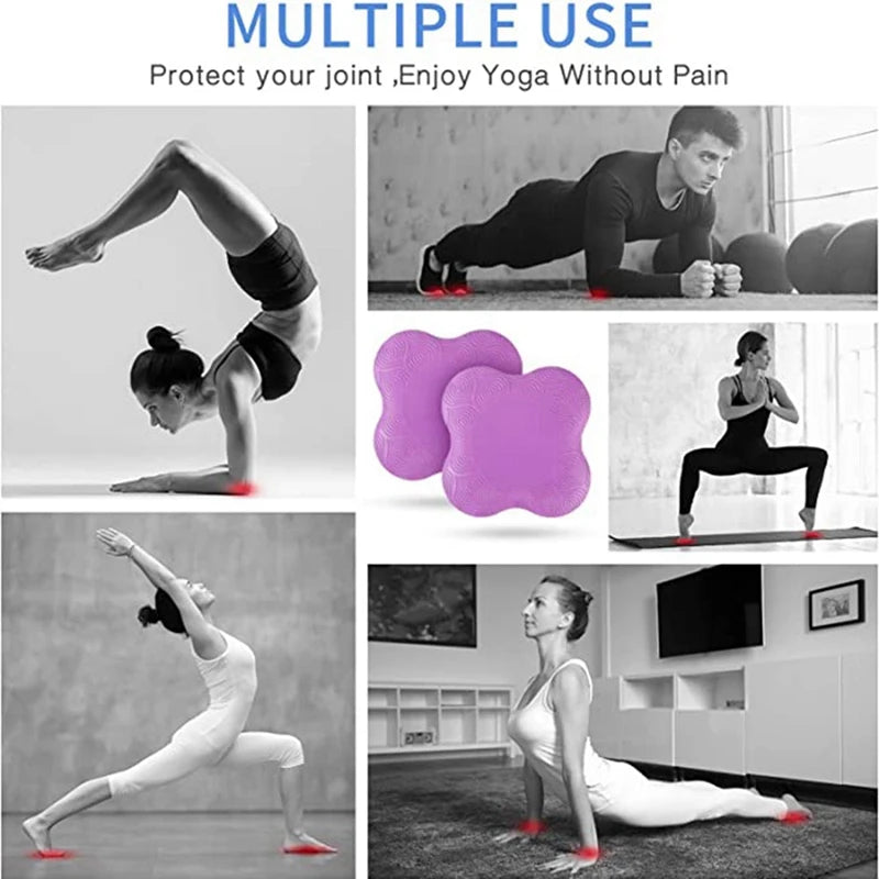 6 Pcs Yoga Pads Extra Thick Kneeling Pad Anti Slipping Knee Cushion Support Pad For Yoga Exercise Meditation Workout