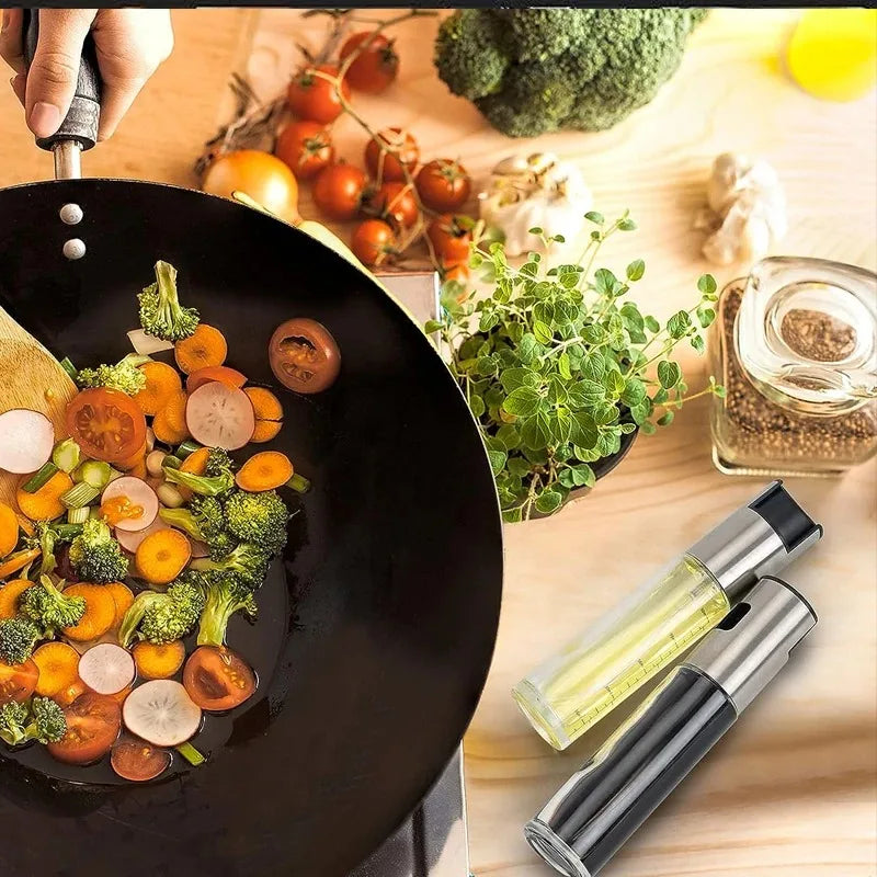 Oil Sprayer for Cooking Spray Bottle Kitchen Gadgets Accessories for Air Fryer Canola Oil Spritzer Widely Used for Salad BBQ