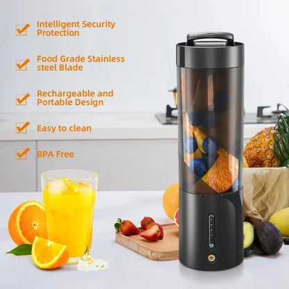 Xiaomi Portable Blender Fresh Juice Mixer Electric Wireless Charge Mini Fruit Mixers Juicer Cup Blender Milkshake Juice Maker Ma