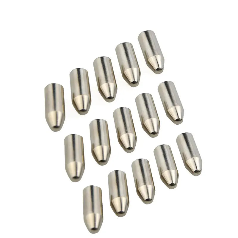 12/24/50pcs Archery Arrowhead Stainless Steel Target Point Tips OD 8mm ID 7mm Hunting Arrow Accessory