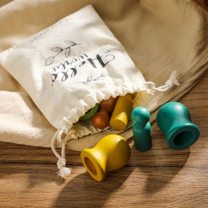 Balance Scale Toy Children's Montessori Educational Toys  DIY Maple doll Baby Balance Training Constructor for Children Gifts