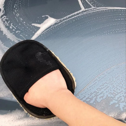 Car Washing Imitation Wool Gloves Household Cleaning Gloves Plush Car Washing Gloves Waxing and Polishing Car Cleaning Supplies