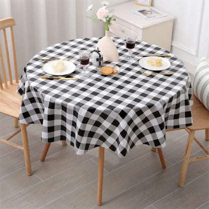 Olanly Rectangle Waterproof Table Cloth Buffalo Flannel Backed Tablecloth Wipeabl Plastic Table Cover For Dinner Kitchen Outdoor