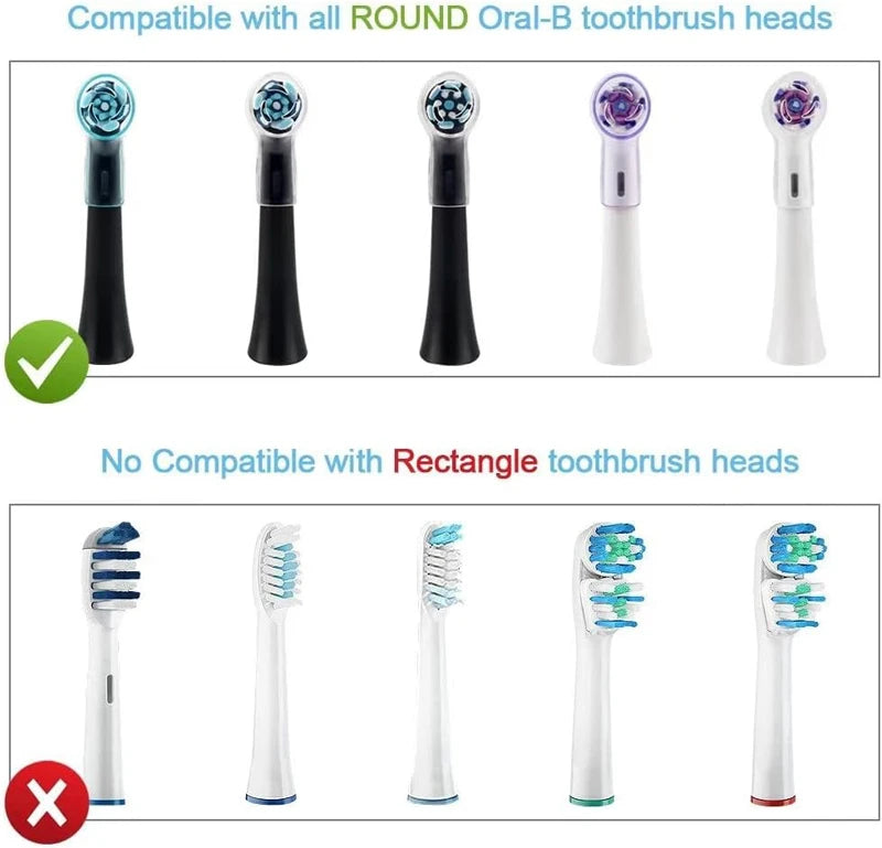 6 Pack Toothbrush Heads Dustproof Cover Compatible with Oral B,Fits for Oral-B IO Series,Pro 1000,1500,5000,7500 Toothbrush