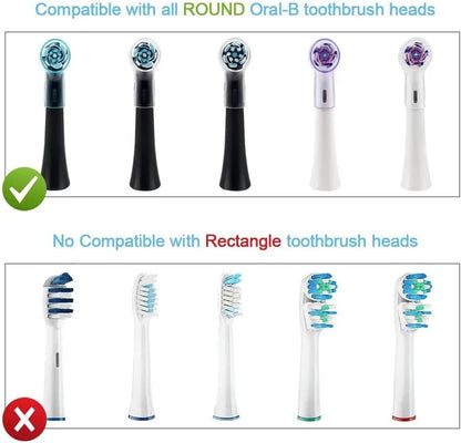 6 Pack Toothbrush Heads Dustproof Cover Compatible with Oral B,Fits for Oral-B IO Series,Pro 1000,1500,5000,7500 Toothbrush