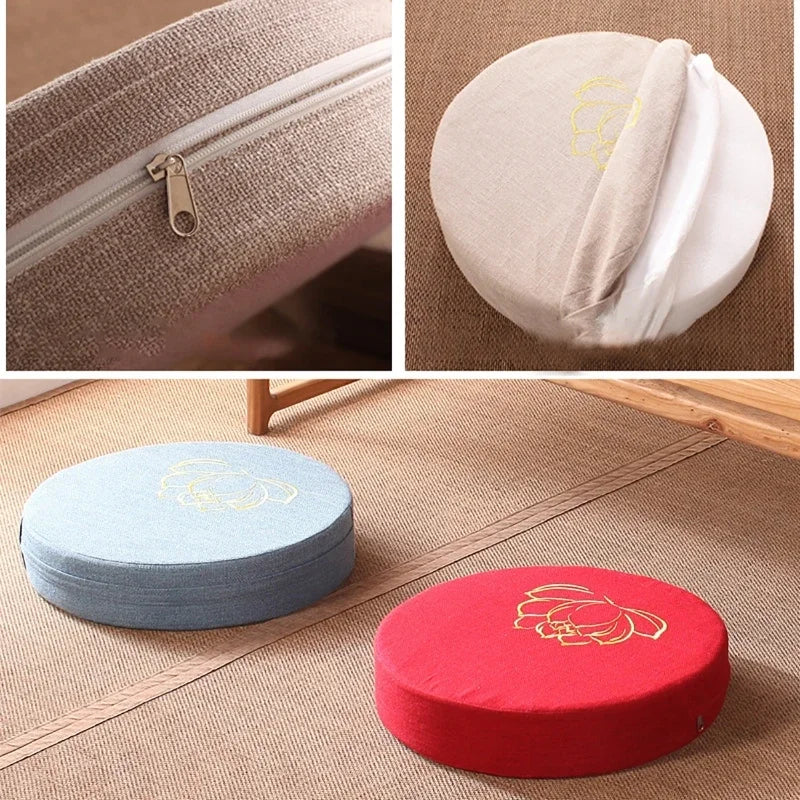 40X6CM Bay Window Pads Yoga Meditate PEP Hard Texture Meditation Cushions Backrest Pillow Japanese Tatami Mat Removable Washable
