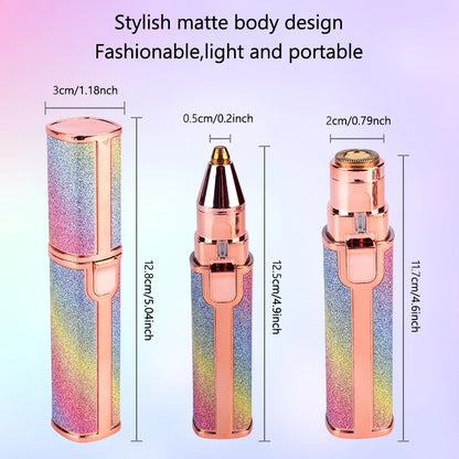 2 in 1 Electric Eyebrow Trimmer Makeup Painless Eye Brow Epilator Mini Shaver Razors Portable Facial Hair Remover Women depilato