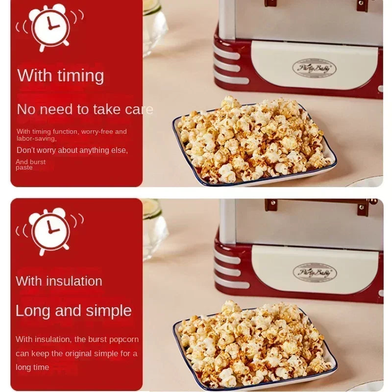 Commercial popcorn machine fully automatic small children's home popcorn machine electric hand-cranked popcorn ball