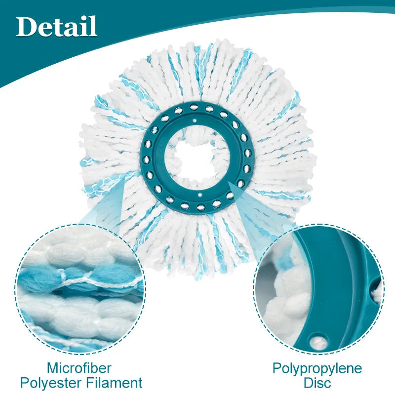 Microfiber Replacement Head Hands-free Rotating Mop Cloth For Leifheit Heads Clean Disc Mop Micro Cleaner Pad Replaceable Mop