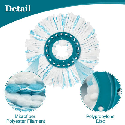 Microfiber Replacement Head Hands-free Rotating Mop Cloth For Leifheit Heads Clean Disc Mop Micro Cleaner Pad Replaceable Mop