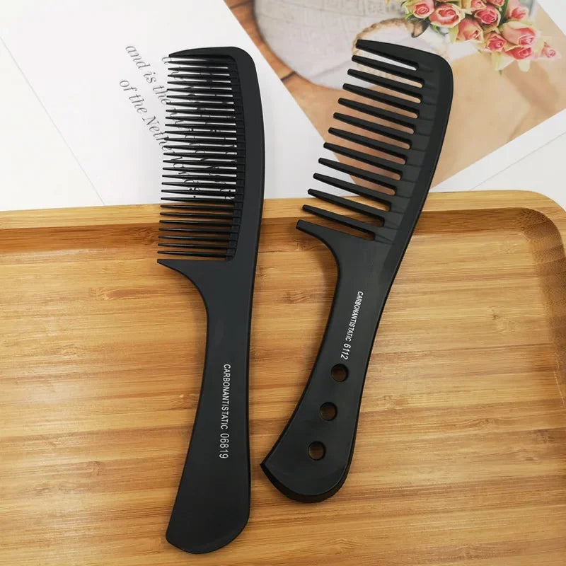 Comb Plastic Barber Comb Black Thickened Hair Cutting Comb Men's and Women's Styling Tools