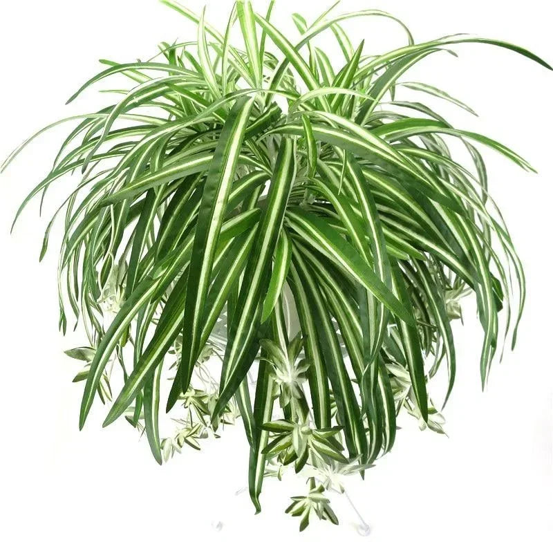 65cm Artificial Plants Wall Hanging Chlorophytum Potted Green Plants PVC Fake Plants Simulation Flower Living Room Decor