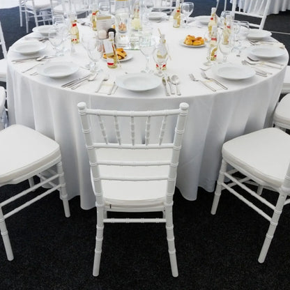 145-335cm Round Satin Tablecloths White Overlay Cover Smooth Fabric for Wedding Event Banquets Hotel Buffet Table Cloth Decor