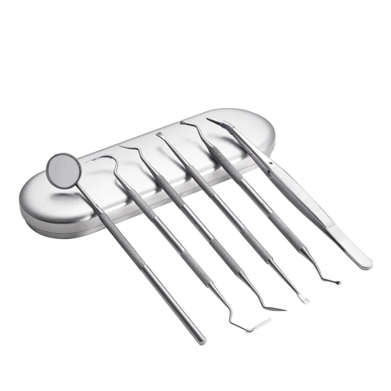 Dental Mirror Sickle Tartar Scaler Teeth Pick Spatula Dental Laboratory Equipment Dentist Gift Oral Care Tooth Cleaning Tools