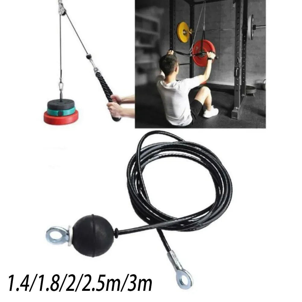 100kg Gym Steel Wire Rope 1.4/1.8/2/2.5M 1pc Perfect Accessory Weight Cable DIY Durable Fitness Pulley Hot Sale