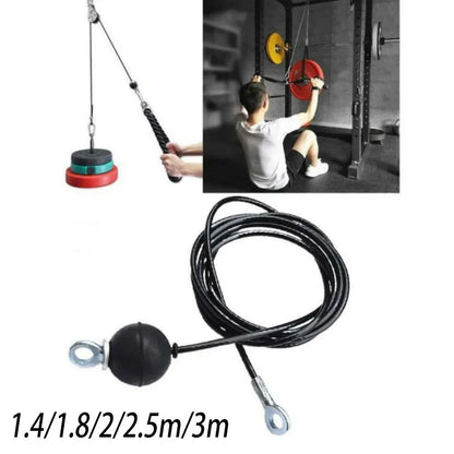 100kg Gym Steel Wire Rope 1.4/1.8/2/2.5M 1pc Perfect Accessory Weight Cable DIY Durable Fitness Pulley Hot Sale
