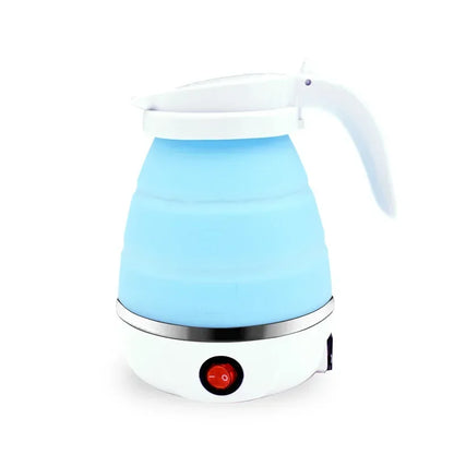 Mini Electric Kettle Foldable Kettle Silicone  Portable Teapot Water Heater Outdoor Travel Home Tea Pot Water Kettle 0.6L 600W