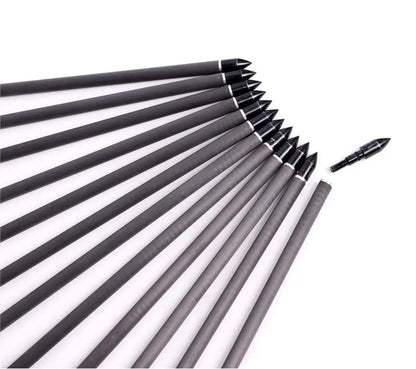 Short Arrows 7.5 inch/15 inch Carbon Fiber Arrow Short Bolt OD 7.45mm Hunting Sports Shooting Practice Archery Accessories