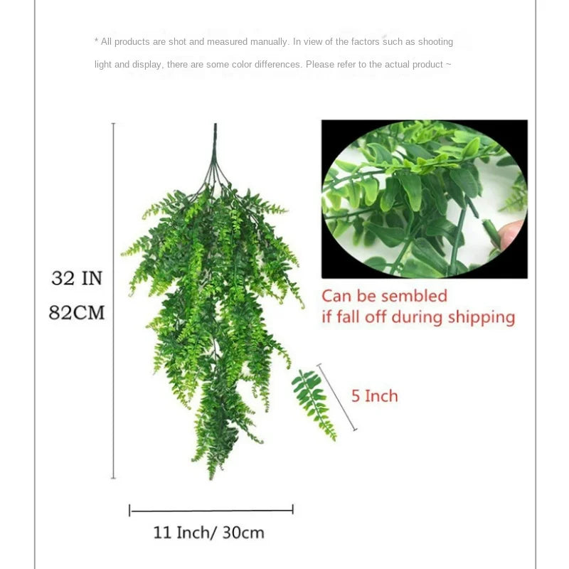 Artificial Wall Hanging Wedding Home Decoration Artificial Plant Persian Wall Hanging Vines Hanging Ivy Decorative Green Plant