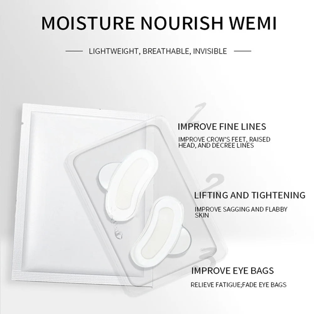 Hyaluronic Acid Microcrystals Eye Patches Mask For Anti Wrinkle Aging Dark Circles Moisturizing Under Eye Gel Pads Skin Care