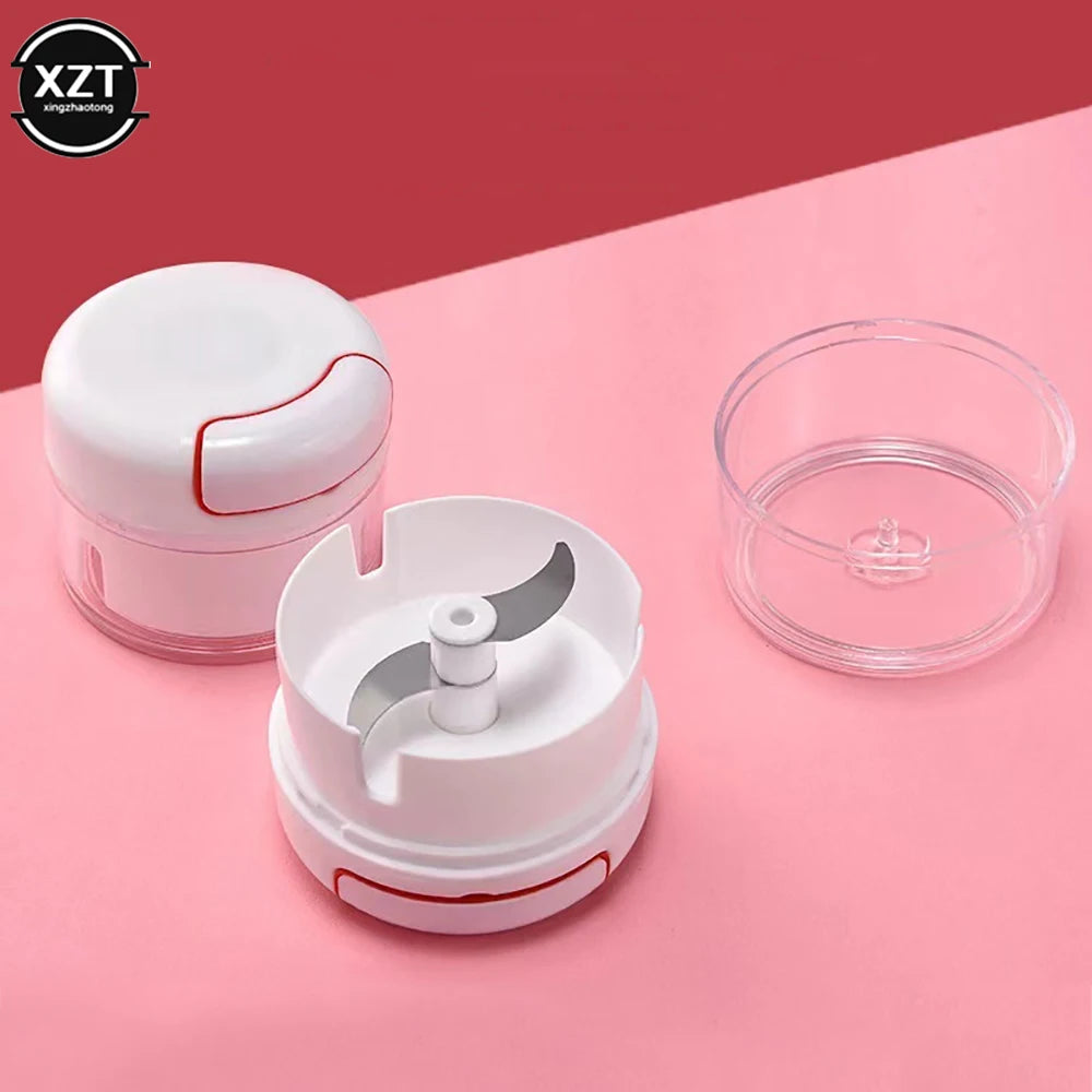 Mini Garlic Cutter Multifunctional Garlic Pounder Manual Garlic Puller Meat Grinder Food Chopper Kitchen Tools
