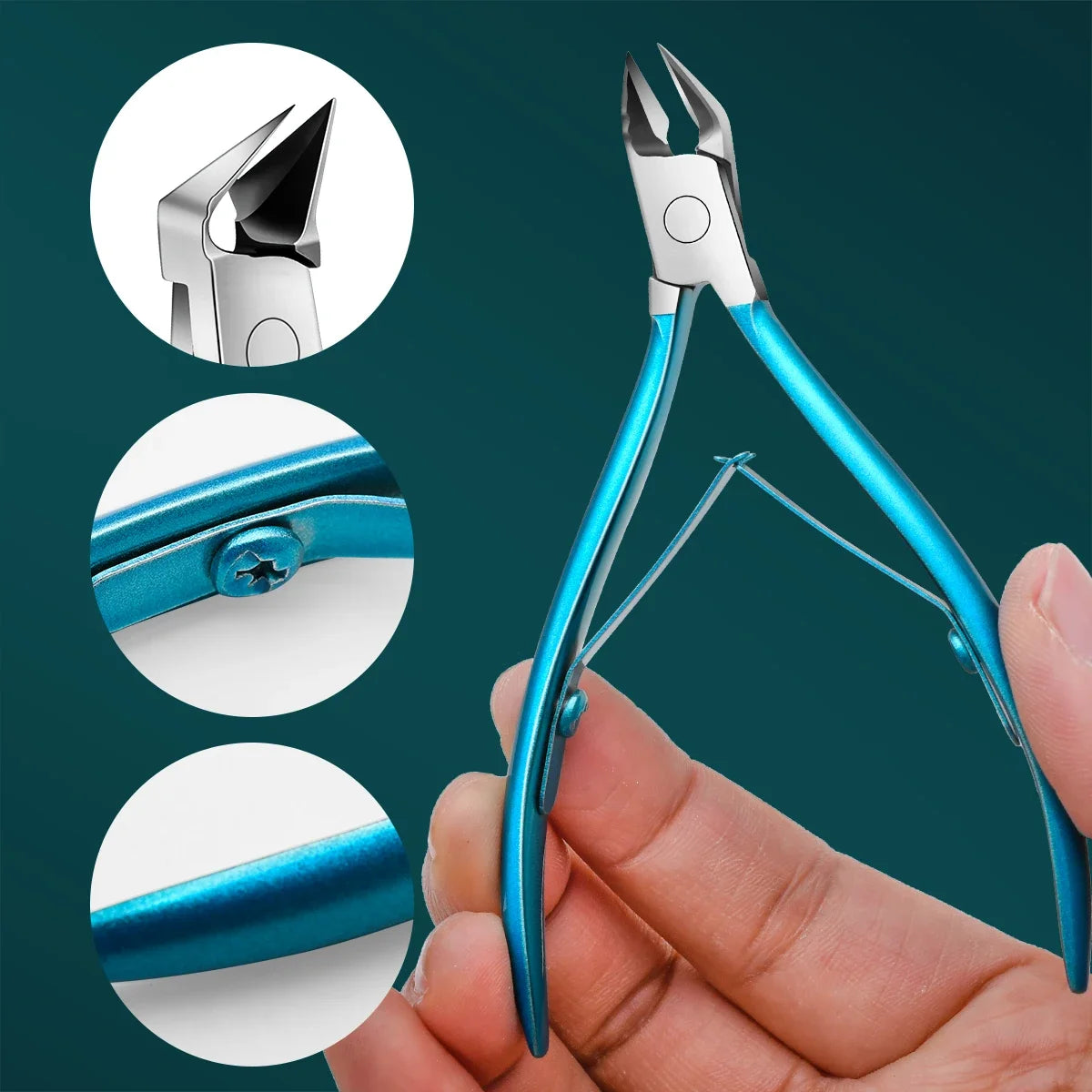 Cuticle Trimmer Toenail Clippers, Stainless Steel Ingrown Toenail Removal Kit for Nail Groove,Dead Skin Nail Clipper for Adults
