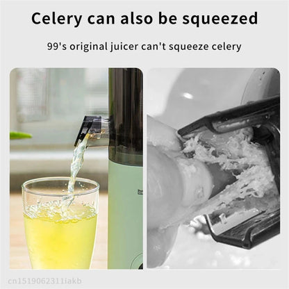 Small Electric Slow Juicer Household Cold Press Extractor Slag Juice Orange Celery Juicer Residue Juice Separation Fruit Juicers