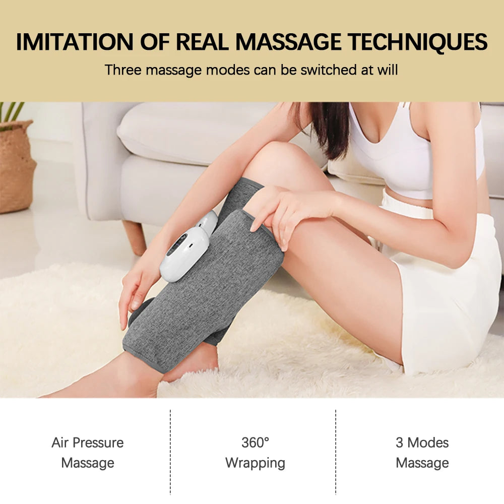 Legs Calf Massager Body Shape Fully Automatic Electric 3-modes Air Pressure Airbag Leggings Relieve Muscle Soreness USB Charging