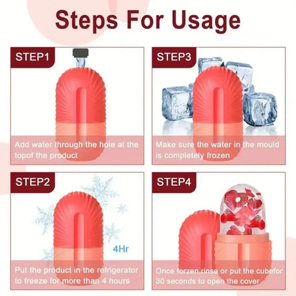 Silicone Ice Facial Roller Face Lifting Contouring Tools Ice Cube Trays Ice Globe Balls Eye Face Massager Beauty Skin Care Tool