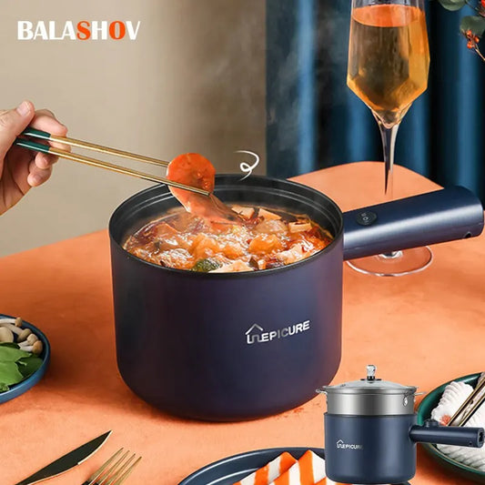 220V Multifunction Cooker Household Single/Double Layer Hot Pot Electric Rice Cooker Student Dormitory Mini Non-stick Pan Pots