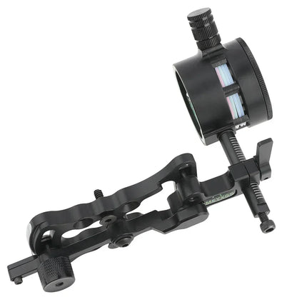Archery Compound Bow Sight 2 Pin 0.019 Optical Fiber Pin Aviation Aluminum Adjustable Pointer Shooting Aim Outdoor Hunting Sport