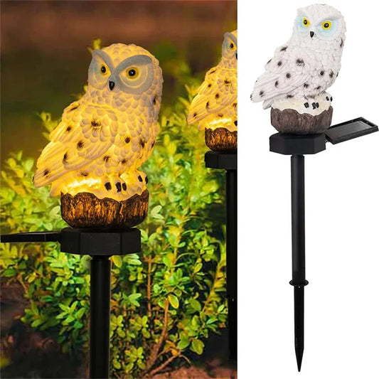 Solar Owl Garden Light