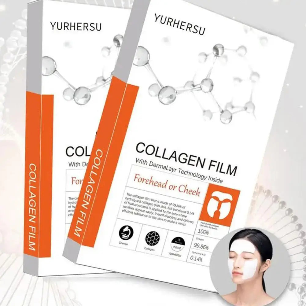 1set Highprime Collagen Film Water Soluble Moisturizing Paste Essence Patch Collagen Soluble Facial Mask Skin Care